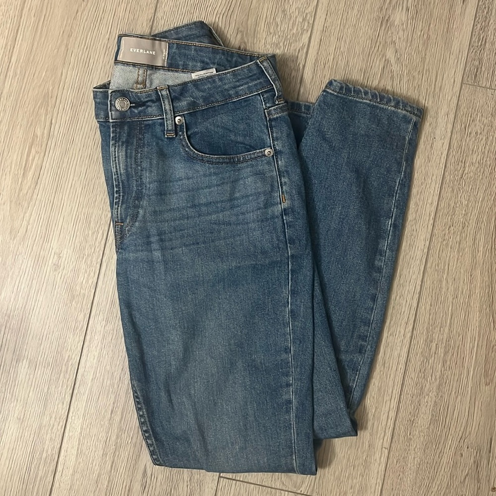 Everlane Mid Rise Blue Jeans